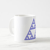 Sierpinskiの三角形 コーヒーマグカップ (正面左)