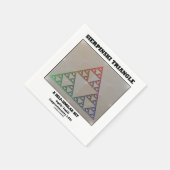 Sierpinski三角形(フラクタル自己類似セット) スタンダードカクテルナプキン (角)