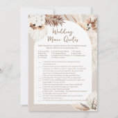 SIERRAの結婚映画引用文ブライダルシャワーゲーム 招待状 (正面)