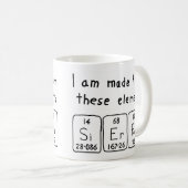 Sierra周期表名mug コーヒーマグカップ (正面右)