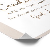 SIERRA ジャーに入ったキャンディー数 赤ちゃんのお祝いゲーム ポスター (角)