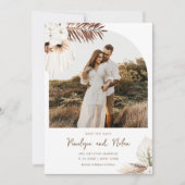 SIERRA ボヘミア アーチ フォト セーブ・ザ・デート カード (正面)