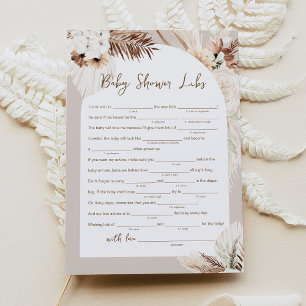 SIERRA Bohemian Baby Shower Libsゲームカード 招待状