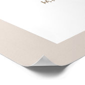 SIERRA Bohemian Gender Reveal Welcome Sign Poster ポスター (角)