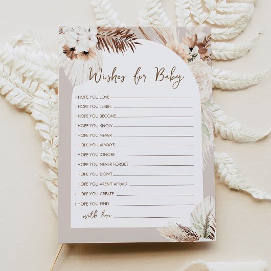 SIERRA Bohoが赤ちゃんのシャワーアドバイスカードを希望 招待状