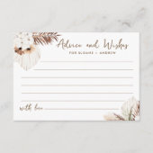 SIERRA Bohoの結婚アドバイスとウィッシュ・カード エンクロージャーカード (正面)