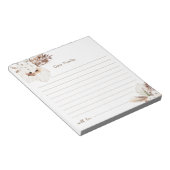 SIERRA Bohoタイムカプセルベイビーシャワー ノートパッド (アングル)