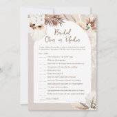 SIERRA Boho以上またはブライダルシャワーゲームカード 招待状 (正面)