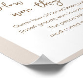 SIERRA Boho彼らは何歳だったブライダルゲームサイン ポスター (角)