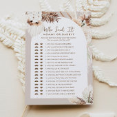 SIERRA Boho誰が言ったのママのパパベビーゲームカード 招待状