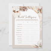 SIERRA Boho Scattergoriesブライダルシャワーゲームカード 招待状 (正面)