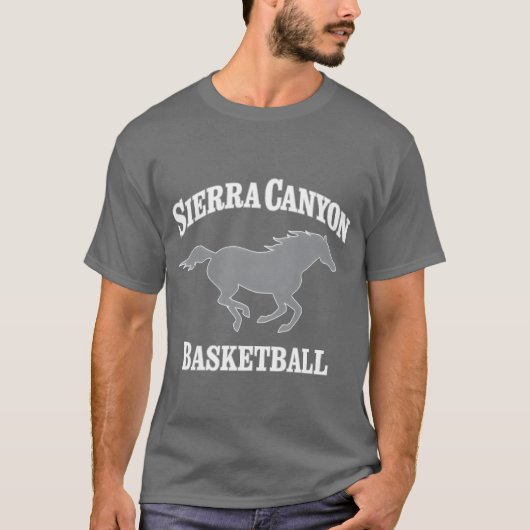 Sierra Canyon Baetball With Horse girl Tシャツ (正面)