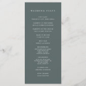 Sierra Dusk | 荒野の山とサンセットの結婚式 プログラム (裏面)