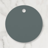 Sierra Dusk | 荒野の山の結婚式のお礼 フェイバータグ (裏面)