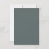 Sierra Dusk | 荒野の山の結婚式食事の選択 出欠カード (裏面)