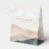 Sierra Dusk | Desert Mountain Sunset Wedding フェイバーボックス (正面サイド)