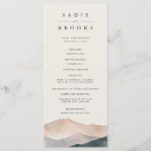 Sierra Dusk | Desert Mountain Sunset Wedding プログラム (正面)