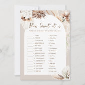 SIERRA How Sweet Itキャンディバーベビーゲームカード 招待状 (正面)