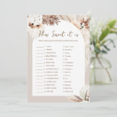 SIERRA How Sweet Itキャンディバーベビーゲームカード 招待状 (スタンド正面)