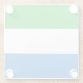 Sierra Leone Flag ガラスコースター (裏面)