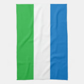 Sierra Leone Flag キッチンタオル (縦)