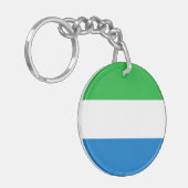 Sierra Leone Flag キーホルダー (正面左)