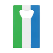 Sierra Leone Flag クレジットカード栓抜き (正面)
