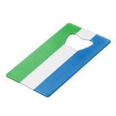 Sierra Leone Flag クレジットカード栓抜き (正面アングル)