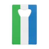 Sierra Leone Flag クレジットカード栓抜き (裏面)