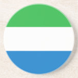 Sierra Leone Flag コースター<br><div class="desc">Patriotic flag of Sierra Leone.</div>