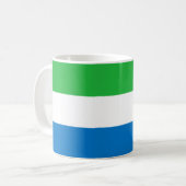 Sierra Leone Flag コーヒーマグカップ (正面左)