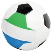 Sierra Leone Flag サッカーボール (3/4)