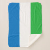 Sierra Leone Flag シェルパブランケット (正面)