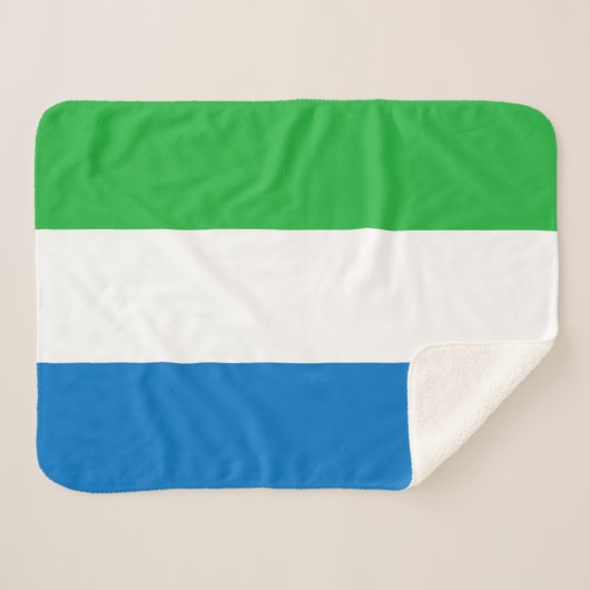 Sierra Leone Flag シェルパブランケット (正面(横))