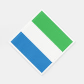 Sierra Leone Flag スタンダードランチョンナプキン (角)