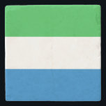 Sierra Leone Flag ストーンコースター<br><div class="desc">Patriotic flag of Sierra Leone.</div>