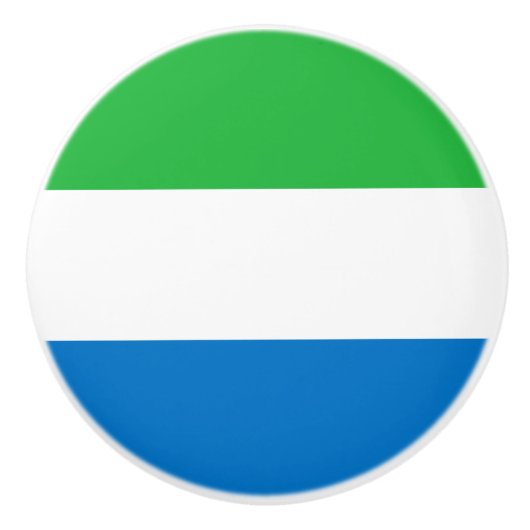 Sierra Leone Flag セラミックノブ (正面)