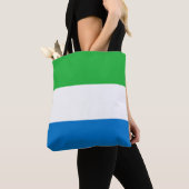 Sierra Leone Flag トートバッグ (クローズアップ)