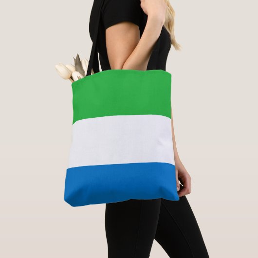 Sierra Leone Flag トートバッグ (クローズアップ)
