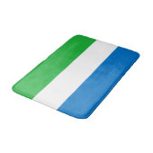 Sierra Leone Flag バスマット (アングル)