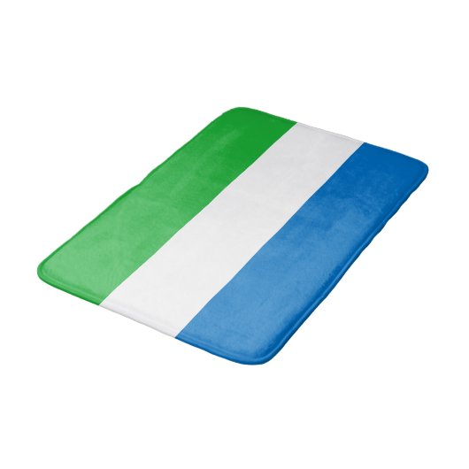 Sierra Leone Flag バスマット (アングル)