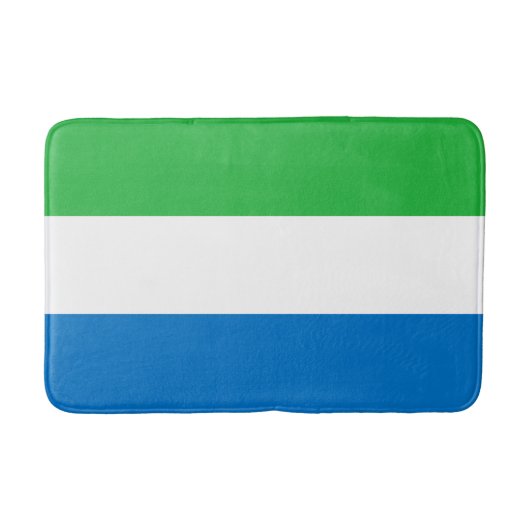 Sierra Leone Flag バスマット (正面)