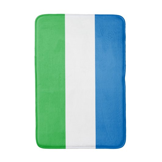Sierra Leone Flag バスマット (正面縦)