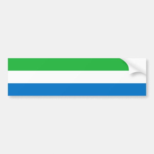 Sierra Leone Flag バンパーステッカー (正面)