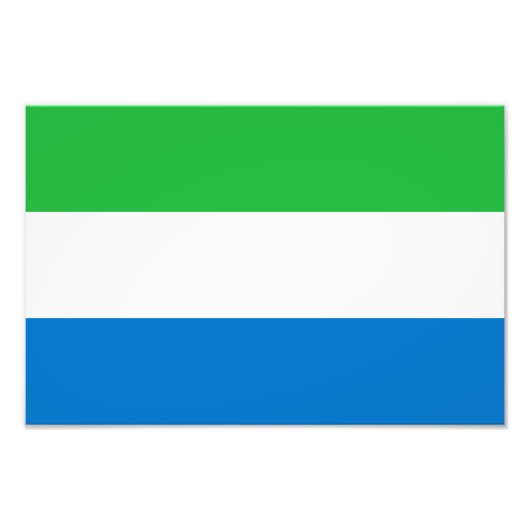 Sierra Leone Flag フォトプリント (正面)
