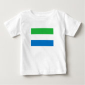 Sierra Leone Flag ベビーTシャツ (正面)