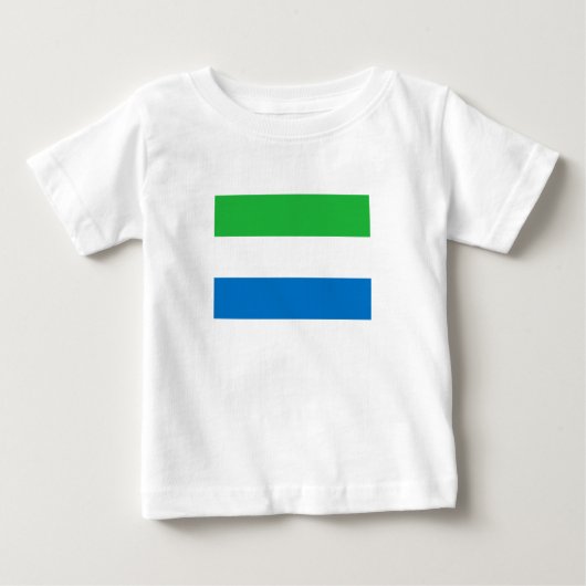 Sierra Leone Flag ベビーTシャツ (正面)