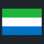 Sierra Leone Flag ポスター<br><div class="desc">Patriotic flag of Sierra Leone.</div>