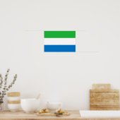 Sierra Leone Flag ポスター (キッチン)