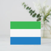 Sierra Leone Flag ポストカード (スタンド正面)